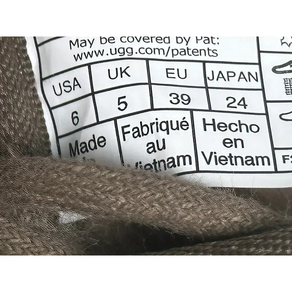 UGG Neumel 3236CHRC Chukka Boot Men's 6 Gray Suede Wool-Lined Lace-Up Winter